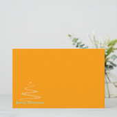 Green Merry kerstationery Briefpapier (Staand voorkant)