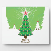 Green Merry-kerstboom Fotoplaat (Voorkant)