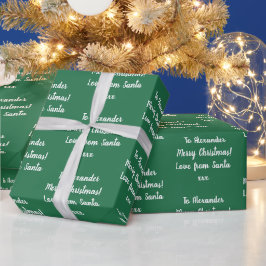 Green Merry Kerstmis - persoonlijke liefde voor de Cadeaupapier