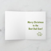 Green Merry Kerstpap Foto Kaart (Binnen)