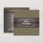 Green Metal staat voor 30th Birthday Party Kaart (Voorkant / Achterkant)