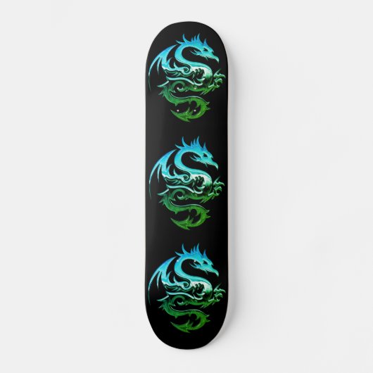 Green Metallic Dragon Persoonlijk Skateboard (Voorkant)