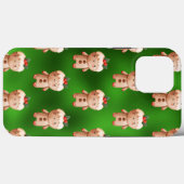 Green Metallic Gingerbrood Cookie Man Holiday Case-Mate iPhone Case (Achterkant (horizontaal))