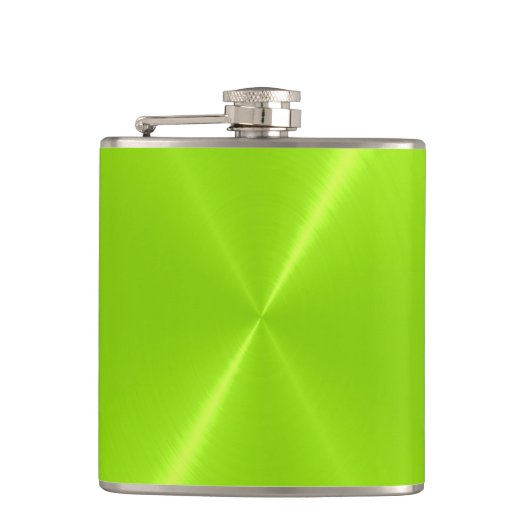 Green Metallic Steel Metal 2 Heupfles (Voorkant)