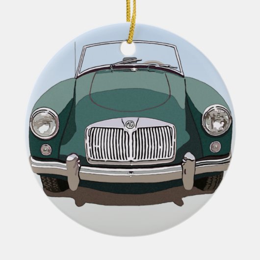 Green MGA Car Ornament (Voorkant)