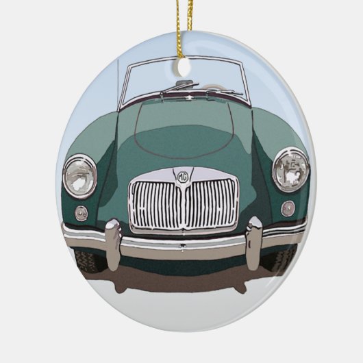 Green MGA Car Ornament (Links)