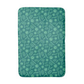 Green Microbes Patroon Badmat (Voorkant Verticaal)