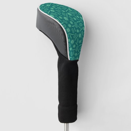 Green Microbes Patroon Golfheadcover (Schuin)