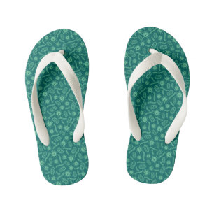 Green Microbes Patroon Kinder Teenslippers