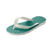 Green Microbes Patroon Kinder Teenslippers (Schuin)