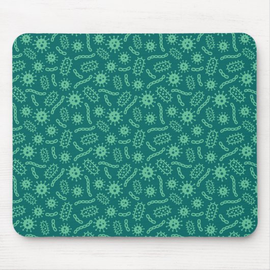 Green Microbes Patroon Muismat (Voorkant)