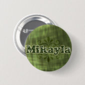 Green Mikayla Ronde Button 5,7 Cm (Voorkant /achterkant)