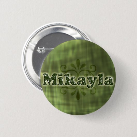 Green Mikayla Ronde Button 5,7 Cm (Voorkant /achterkant)