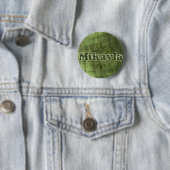 Green Mikayla Ronde Button 5,7 Cm (In situ)