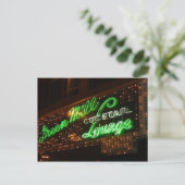 Green Mill, Chicago,  Neon Sign Briefkaart (Staand voorkant)