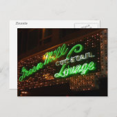 Green Mill, Chicago,  Neon Sign Briefkaart (Voorkant / Achterkant)