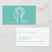 Green Mind Science Human Head psycholoog Visitekaartje (Voorkant / Achterkant)