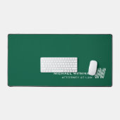 GREEN Minimal Monogram Initial CORPORATE BUSINESS Bureaumat (Keyboard & Muis)