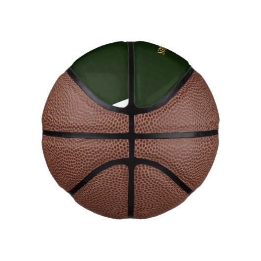 Green minimalist custom name  basketbal (Rechts)