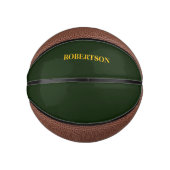 Green minimalist custom name  basketbal (Voorkant)