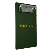 Green minimalist custom name  mini klembord (Schuin)