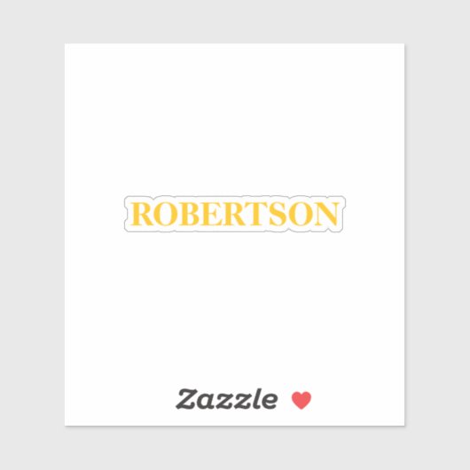 Green minimalist custom name  sticker (Vel)