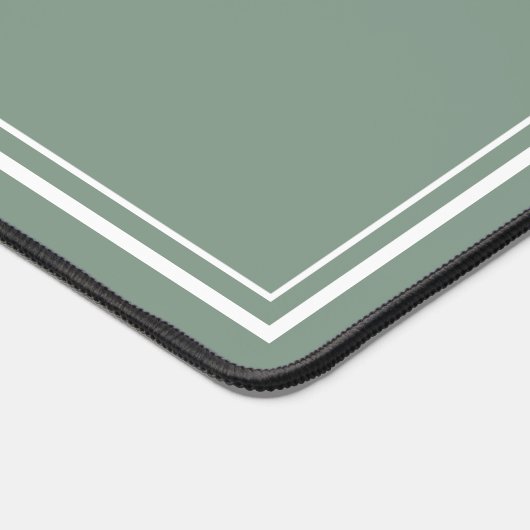 Green Minimalist Monogram Bureaumat (Hoek)