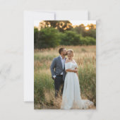 GREEN Minimalist Save The Date (Achterkant)