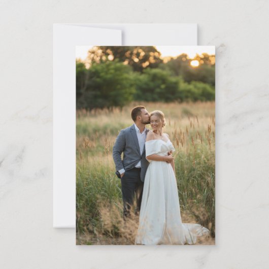 GREEN Minimalist Save The Date (Achterkant)