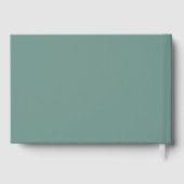 Green Minimalist Wedding Guest Book Gastenboek (Achterkant)
