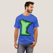 Green Minnesota MN T-shirt (Voorkant volledig)