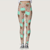 Green Mint Cupcake Leggings (Voorkant)