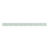 Green Mint Giraffe Print Grosgrain Lint (Voorkant)