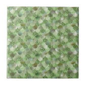 Green Mint Glitter Zeemeermin Schalen  Tegeltje (Voorkant)