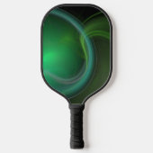 Green Mist Fractal Pickleball Paddle (Voorkant)