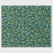Green Mistletoe Cadeaupapier (Vlak)