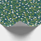 Green Mistletoe Cadeaupapier (Hoek)