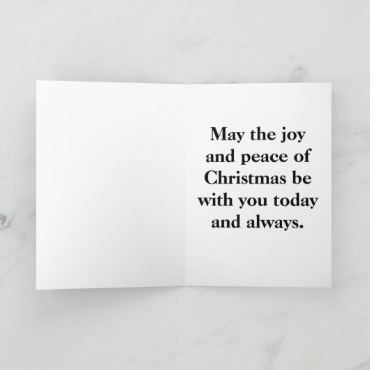 Green Mittens Large Font Kerstmis Kaart (Binnen)