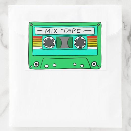 Green Mix Tape Sticker (Tas)