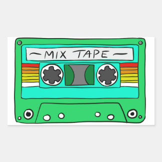 Green Mix Tape Sticker