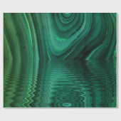Green Mlachite Stone Abstract landschap Malachite Cadeaupapier (Vlak)
