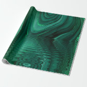 Green Mlachite Stone Abstract landschap Malachite Cadeaupapier (Uitgerold)