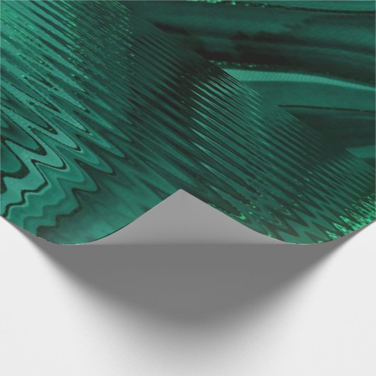 Green Mlachite Stone Abstract landschap Malachite Cadeaupapier (Hoek)