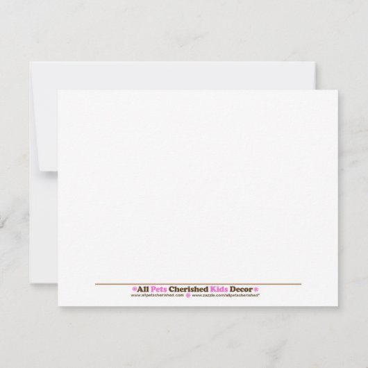 GREEN MOD PUPPY Boy or Girl Birthday Invitations Kaart (Achterkant)