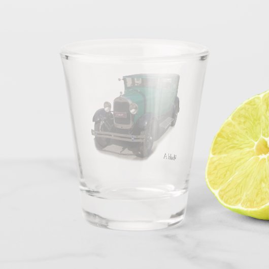 Green Model A shot glas (Achterkant)