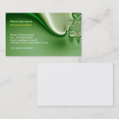 Green Modern Abstraction visitekaartje Design (Voorkant / Achterkant)
