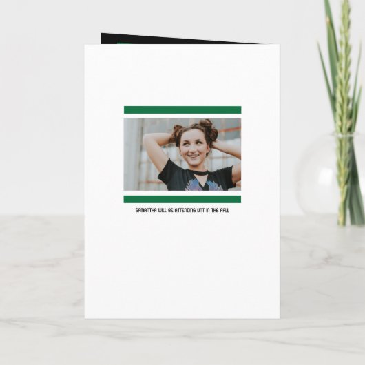 Green Modern Block 5-Photo Afstuderen (Achterkant)