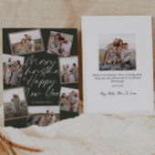 Green Modern Boho 8 Fotocollage Kerstmis Feestdagenkaart