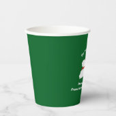 Green Modern Christmas Night Party Papieren Bekers (Voorkant)