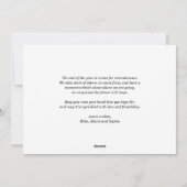 Green Modern Color Block Merry Kerstfoto Feestdagenkaart (Achterkant)